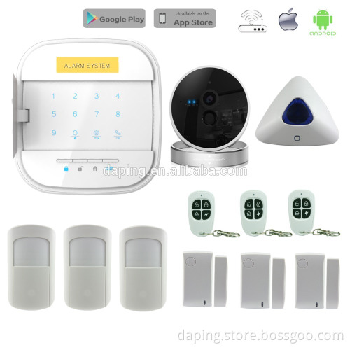 New Arrival 433Mhz AG-security Intelligent GSM Alarm System Support IOS Androidwith Wifi Function Black